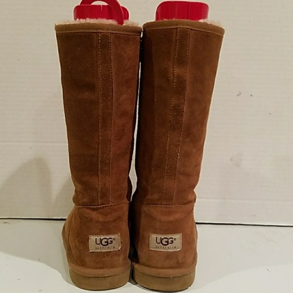 LADIES UGG TALL SUEDE BOOTS (sz 5) - Picture 5 of 6